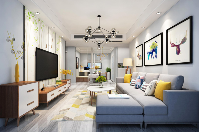 三居室北欧风装修案例