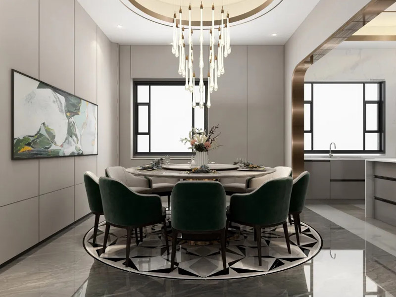 自建别墅餐厅效果图